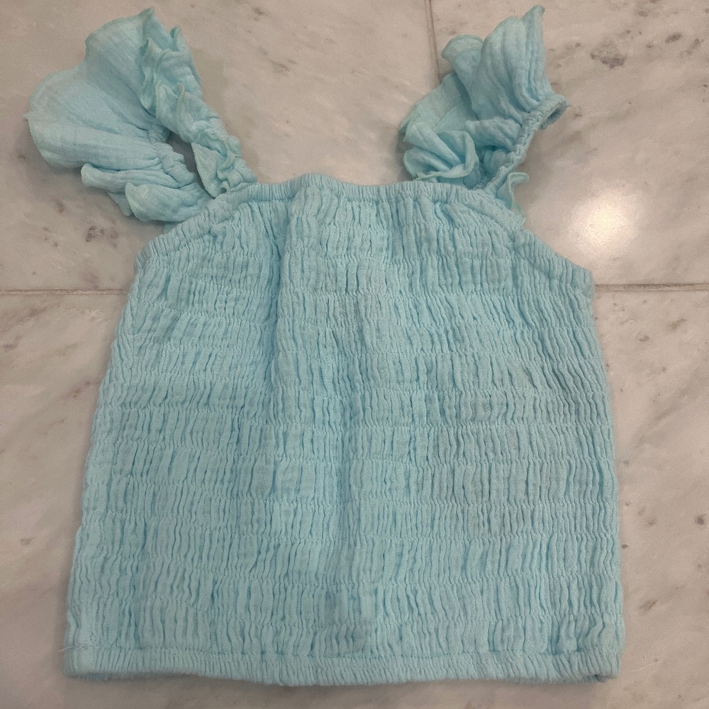 Kids blue,Large, flowy summer top